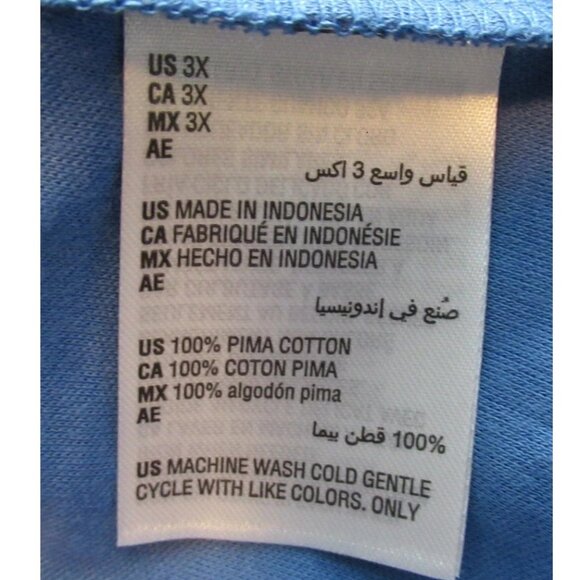 Style & Co Women's Plus Size 3/4 Sleeve Knit Top, Blue Striped Floral, 3X - Picture 5 of 6